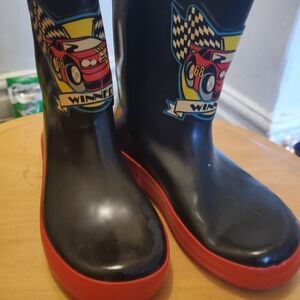 Kids Racing Car Rain Boots
